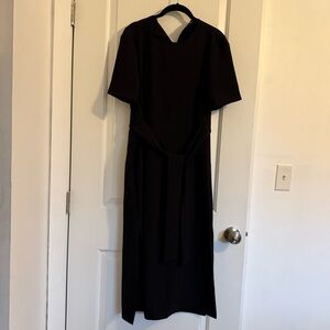 Zara Classic Black Midi Dress